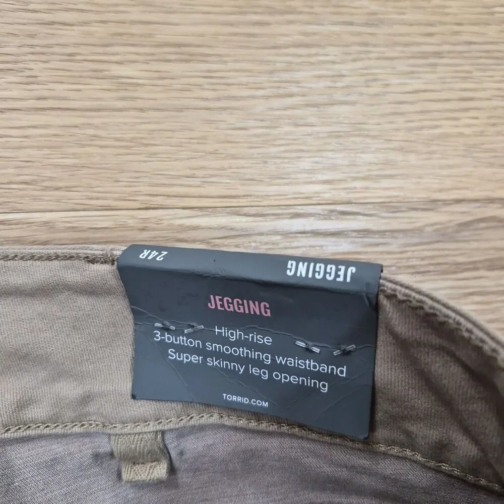 Torrid Jegging Jeans Womens 24R Super Soft Skinny Carrer Dress Pants 44x27 NEW